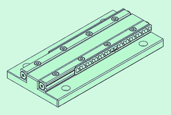 Position the roller cages of IKO CRWG series