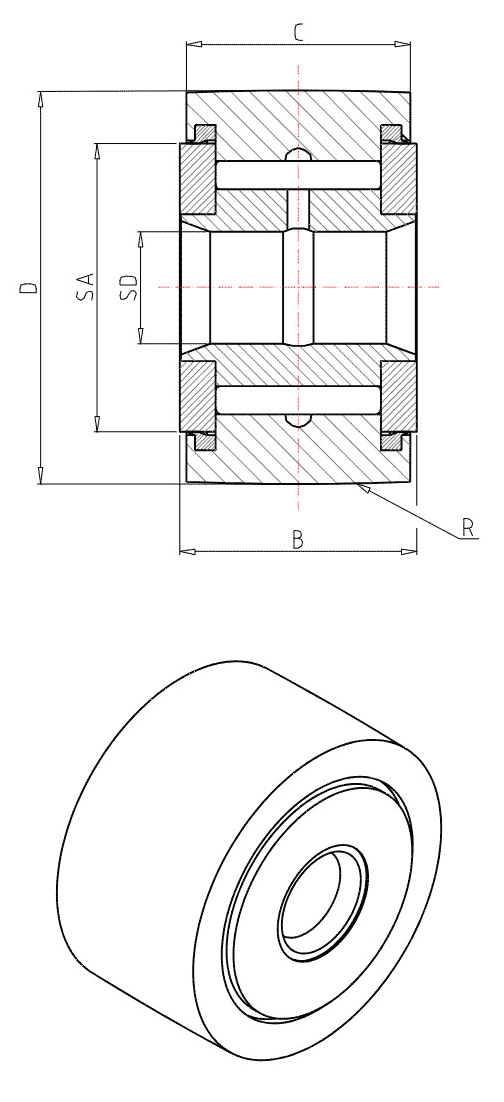 Data sheet of IKO Non-separable Roller Followers, Inch Series