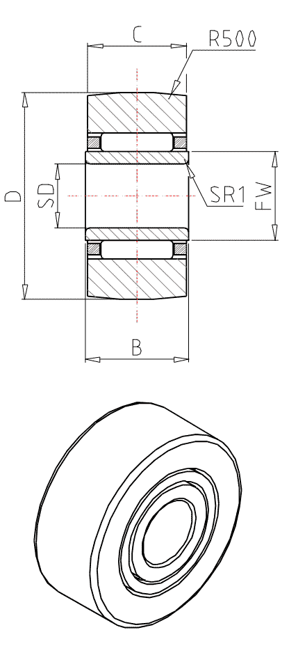 IKO Roller Followers, Separable Type