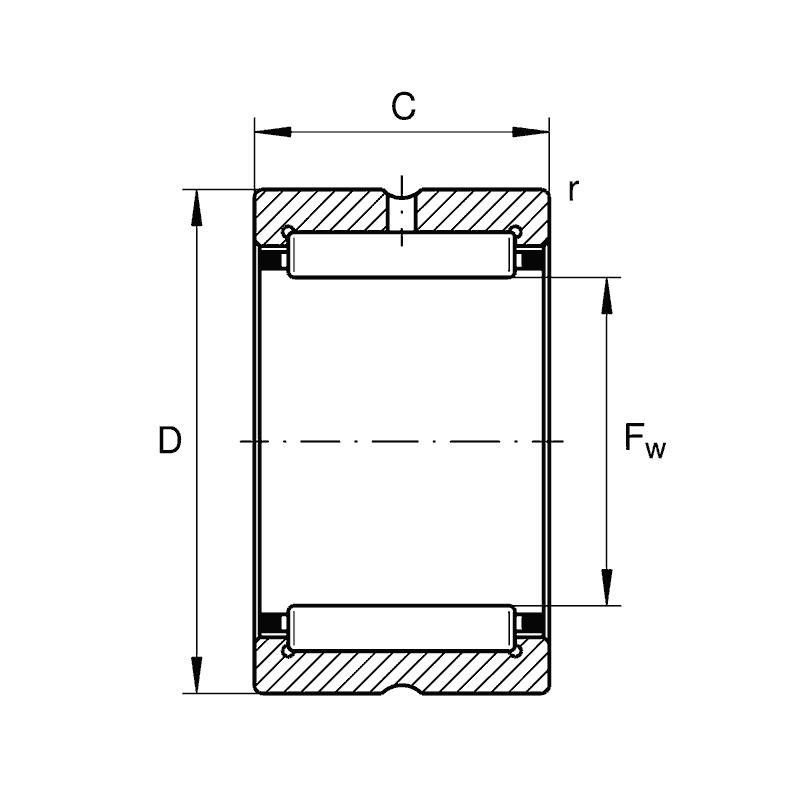 INA needlr roller bearing