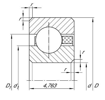 Thin section bearing CSCAA..-TV, plastic cage