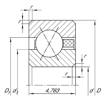 Thin section bearing CSXAA..-TV