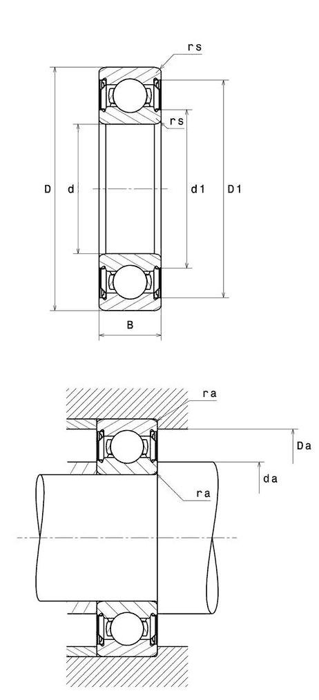 NTN Deep groove ball bearing with shielded ZZ