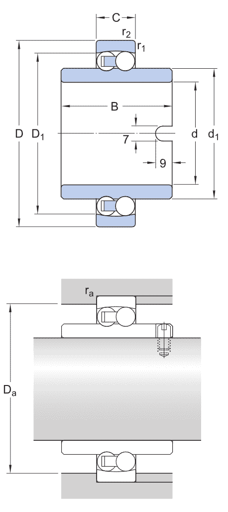 SKF self-aligning ball bearings