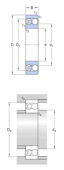 Self-aligning ball bearings