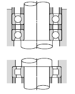 bearing arrangement, vertical shaft