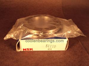 NSK 51110, Thrust ball bearing, With flat seat