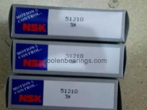 NSK 51210, Thrust ball bearing, With flat seat