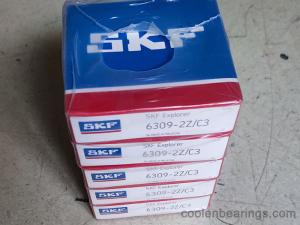 SKF 6309-2Z/C3 Deep groove ball bearing with shields