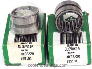 Needle roller bearings NK22/20, light series