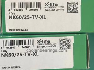 Needle roller bearings NK60/25-TV-XL, light series