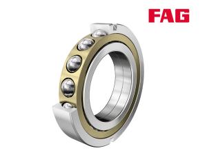 Four point contact bearing, holding grooves, solid brass cage